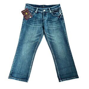 New 7 For All Mankind Crop Bootcut Jeans Women Size 27